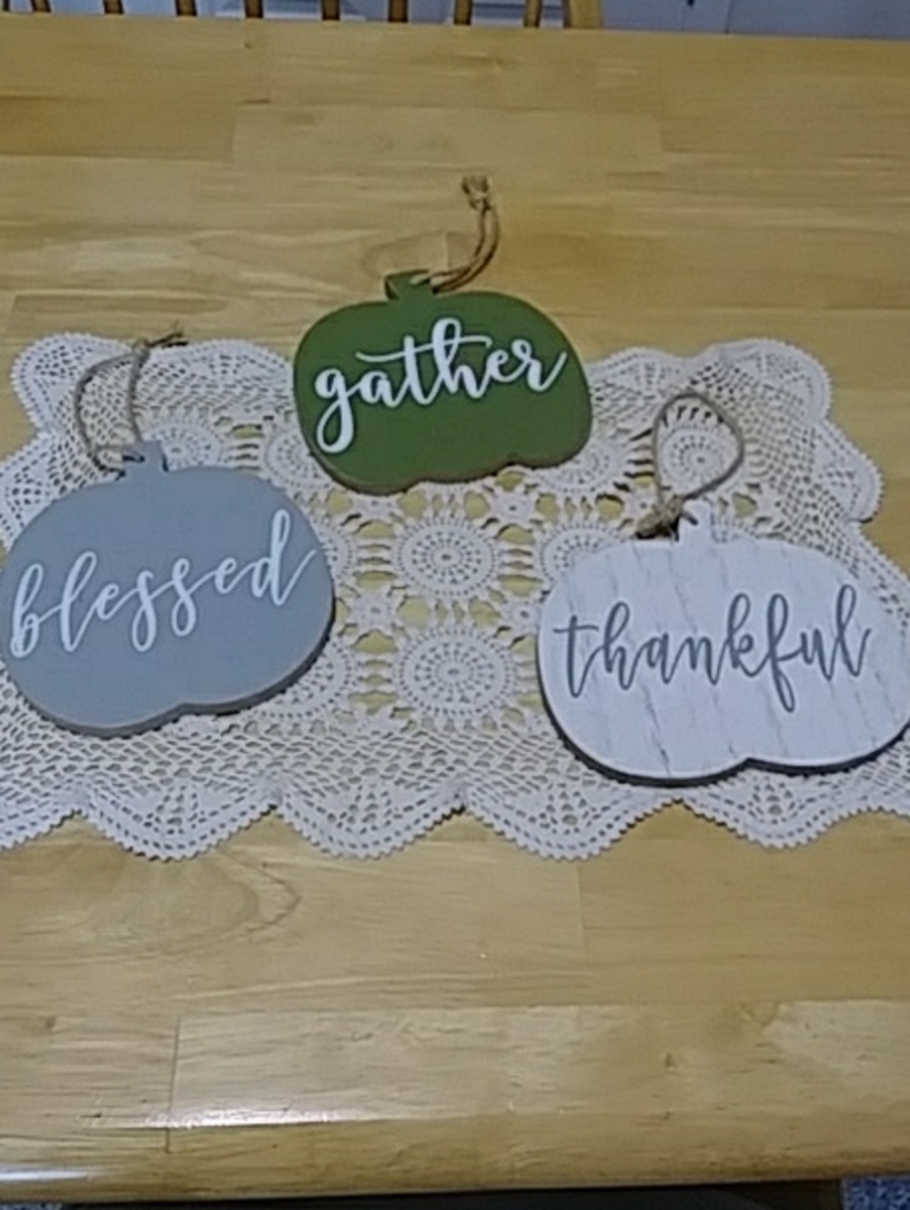 3-piece wall art bundle blessed, gathering, thankful